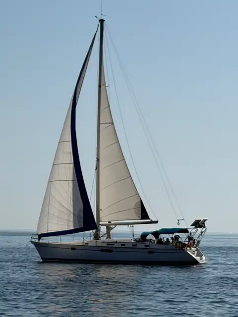 Cap au nord, au large de l'île d'Yeu