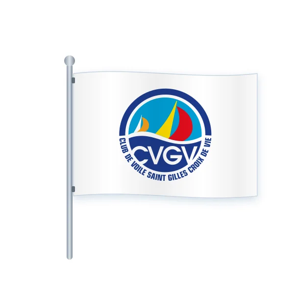 Drapeau CVGV 20 × 30 cm, marquage couleur