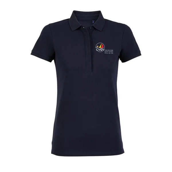 Polo premium, femme · logo couleur