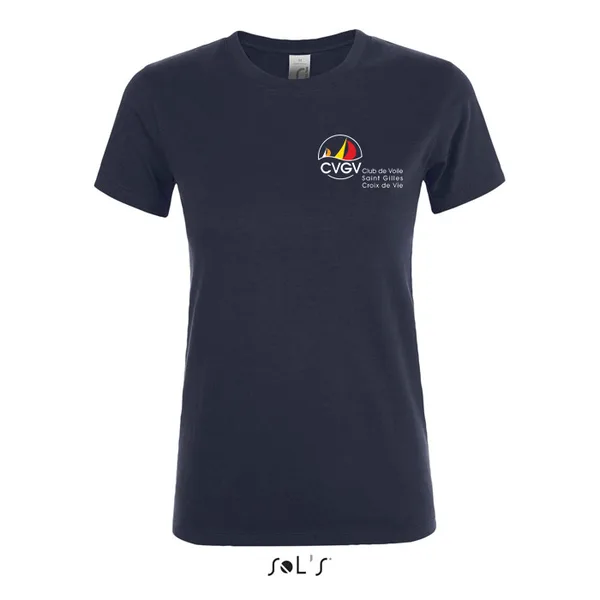 Tee-shirt, femme · logo couleur